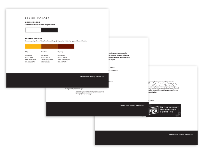 PDF brand style guide