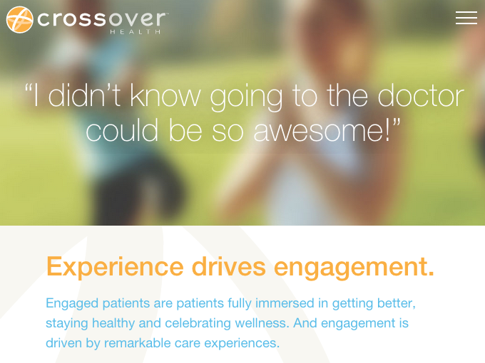 Crossover Health website snapshot