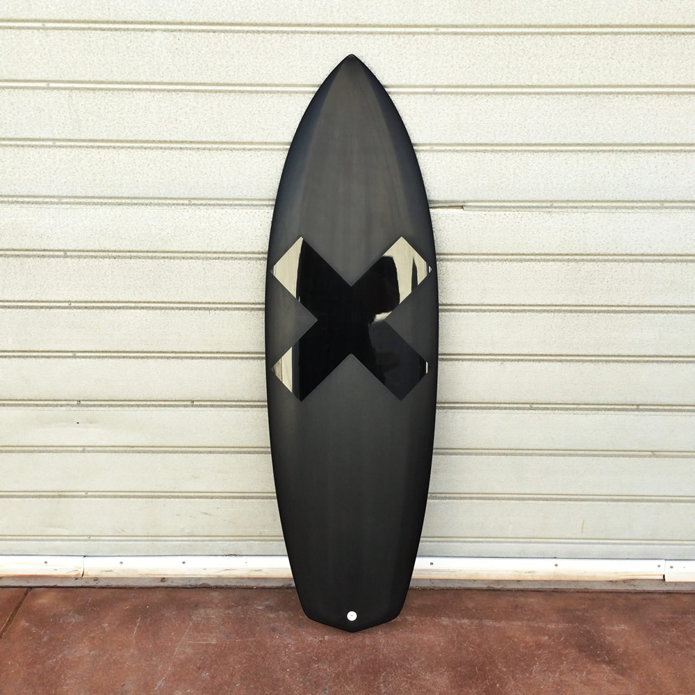 surfboard with X graphic
