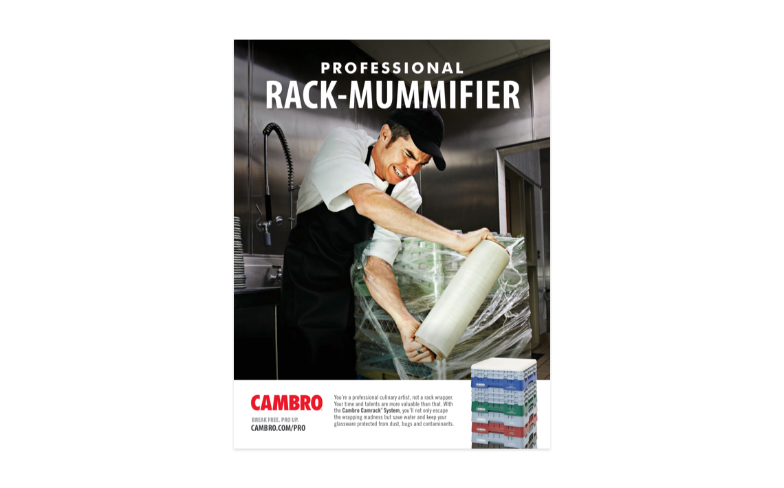 brand campaign ad for Cambro