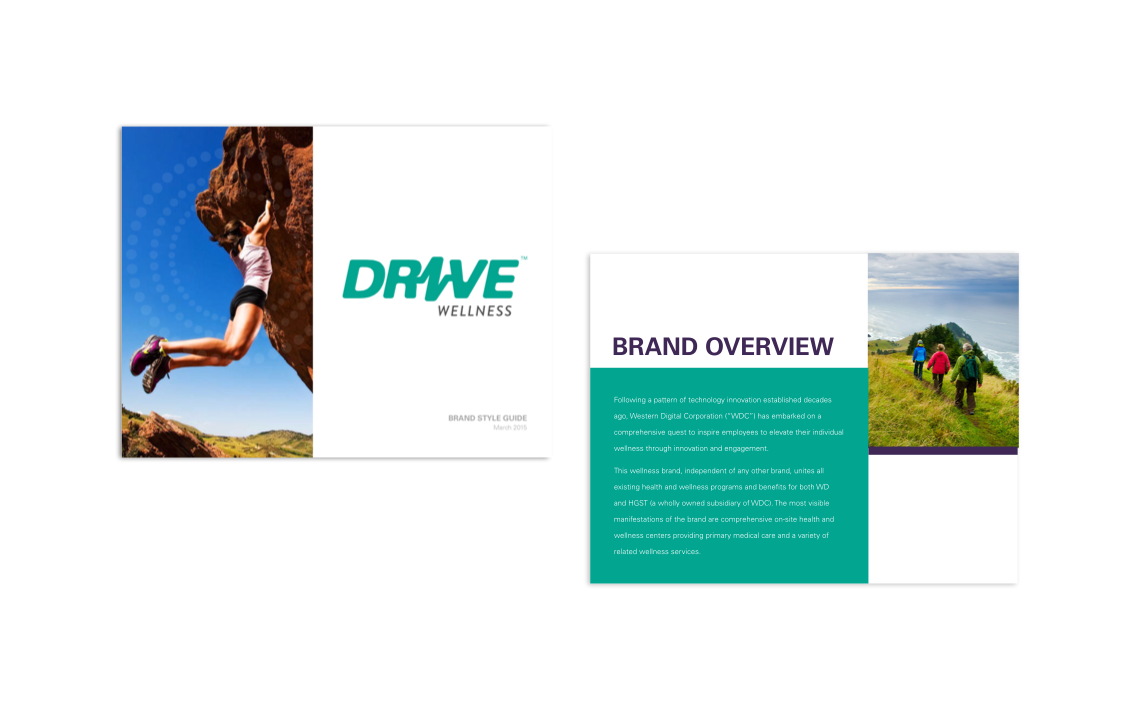 Drive Wellness style guide overview