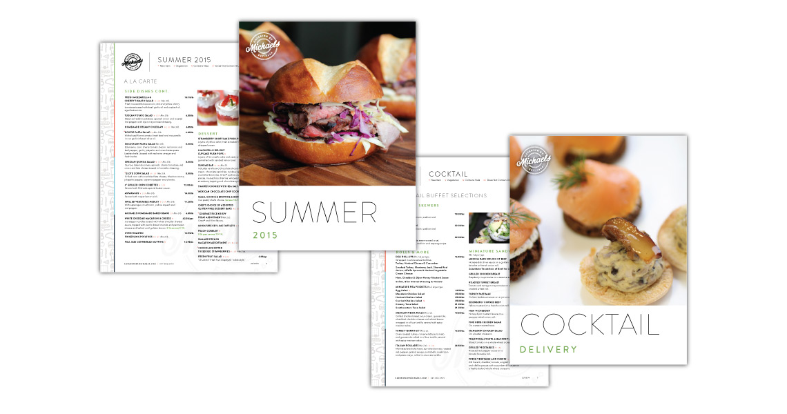 menus for summer and cocktail