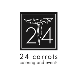24 carrots black & white logo