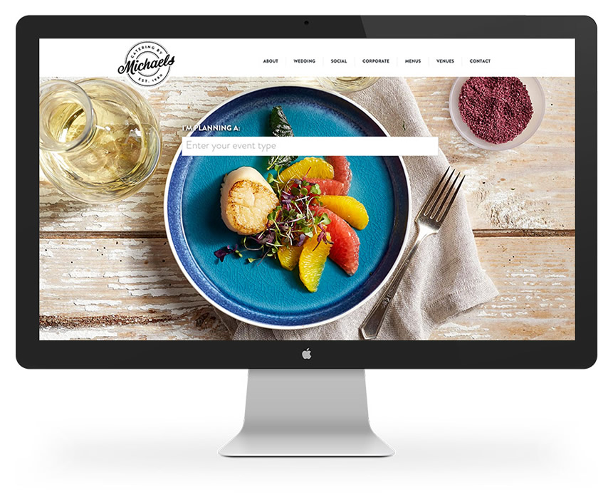 Chicago Catering Website Home Page