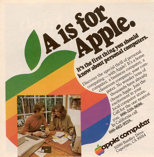 apple brand ad A is for Apple