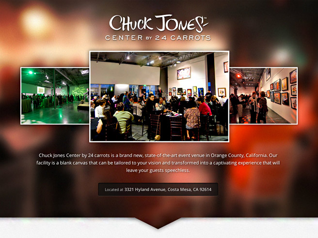 Chuck Jones Center website home page