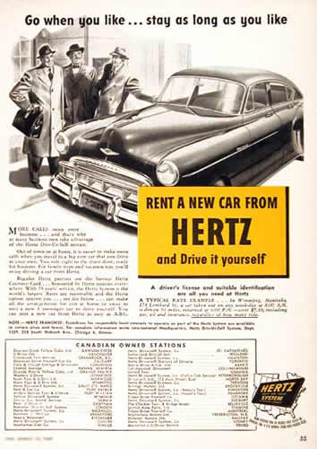 1949 Hertz ad