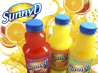 Sunny Delight juice graphics