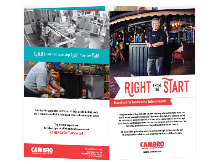 small business brochure for Cambro
