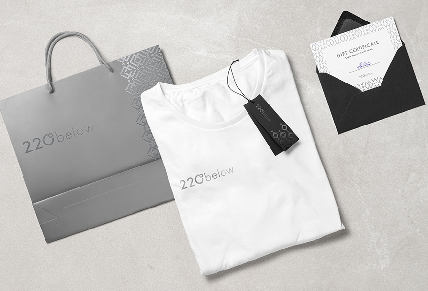 220 below branded collateral