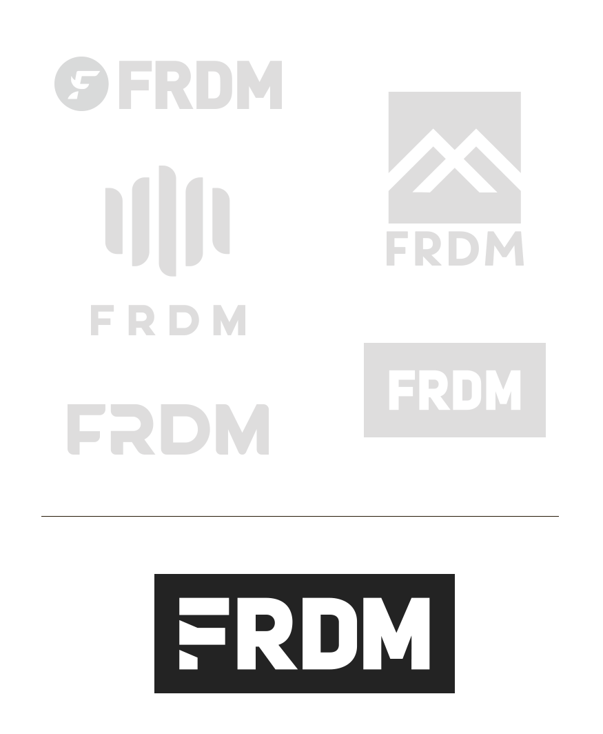 FRDM logo concepts
