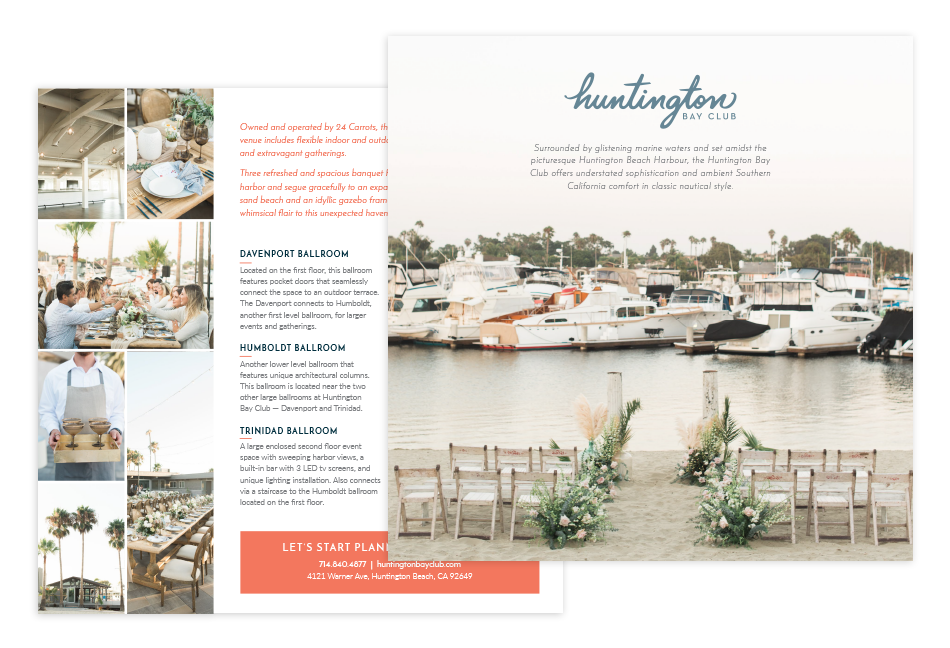 Huntington Bay Club venue postcard