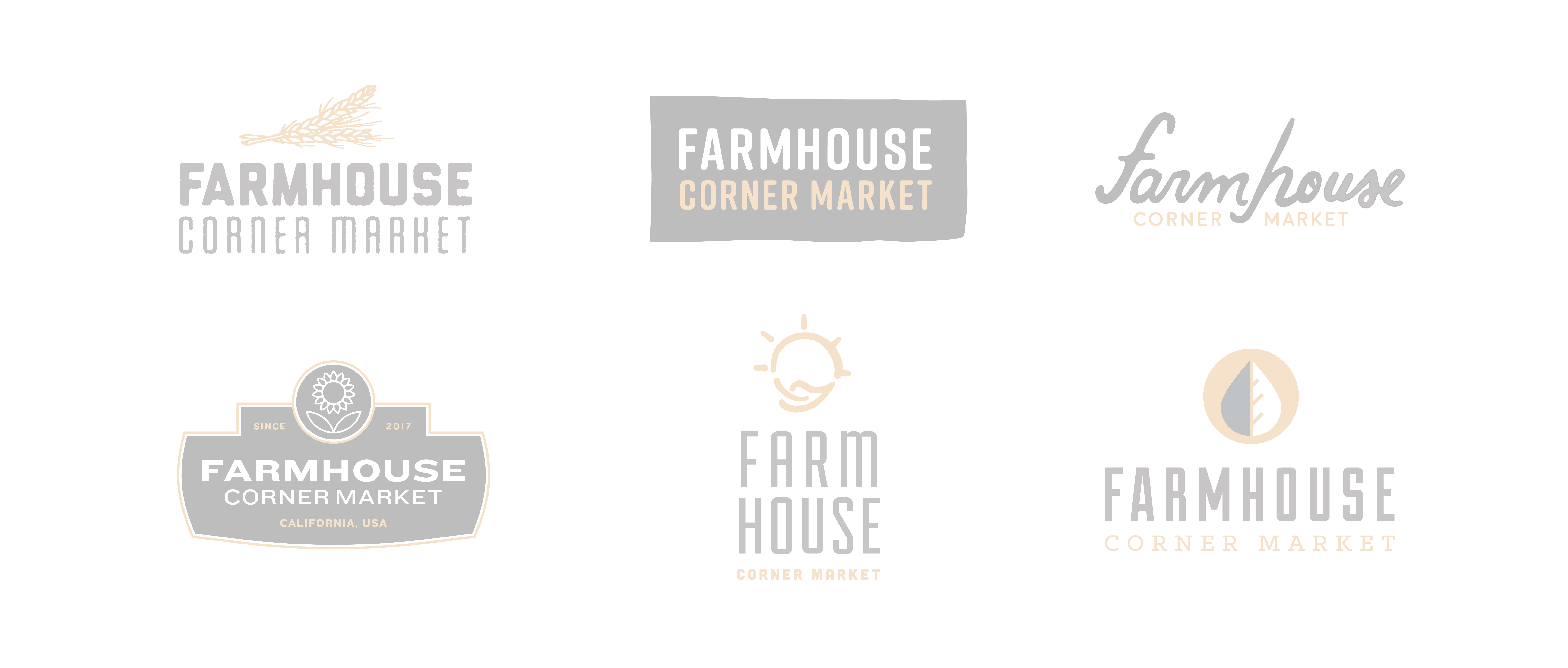 farmhouse logo concept exploration