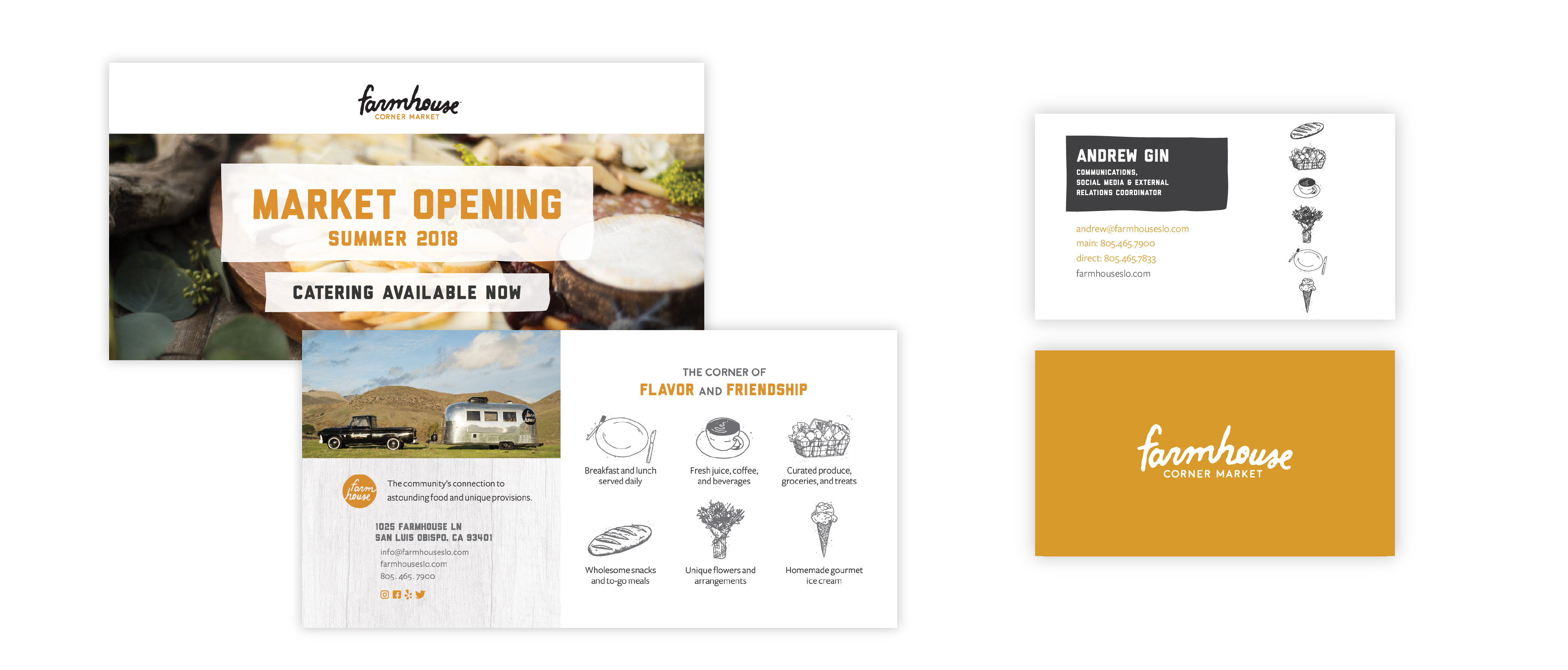catering business card design