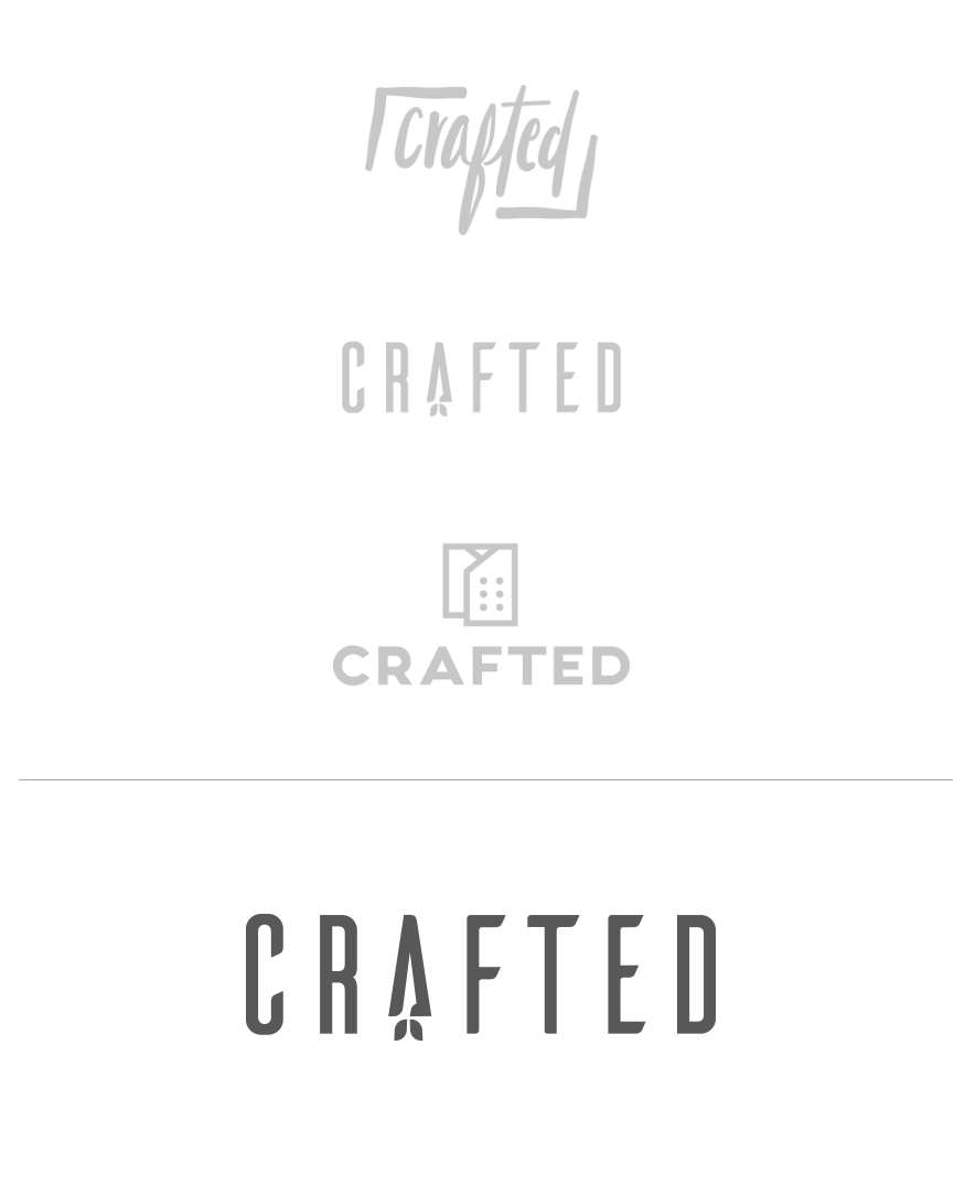 Crafted logo concepts